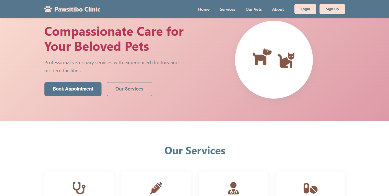Pawsitibo website preview image