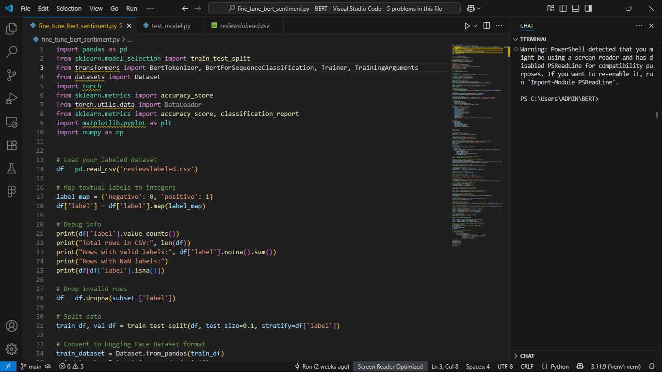 Sentiment Analysis website preview image